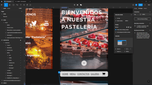 Diseño UI de Pastelería